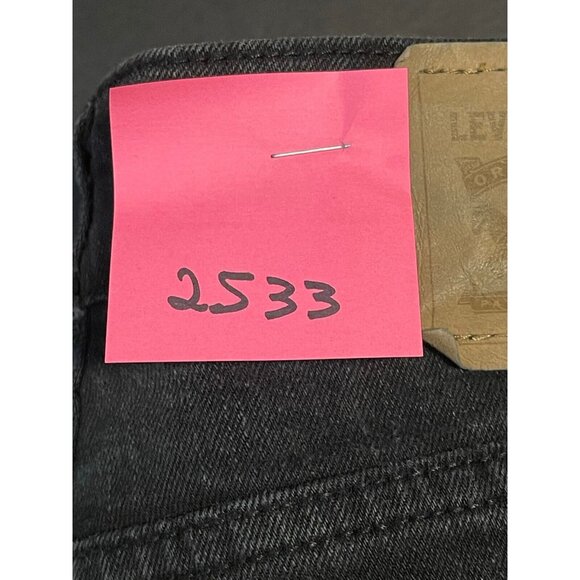 Levi's jeans girls 14 boyfriend distressed tapered youth 26 x 29 hook eye black - Picture 12 of 12
